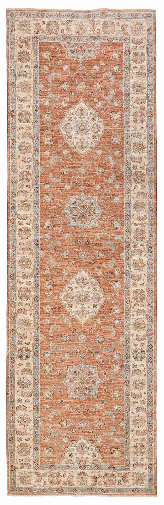 New Traditional Ziegler Hand Knotted Wool Rug - 2'7'' x 8'7'' 2' 7" x 8' 7" (79 x 262) / Rust / Wool