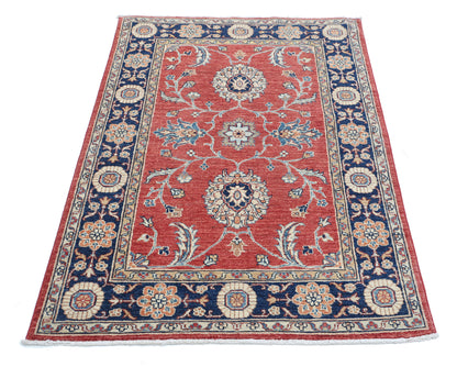 New Traditional Ziegler Hand Knotted Wool Rug - 3'1'' x 4'10'' 3' 1" x 4' 10" (94 x 147) / Red / Wool