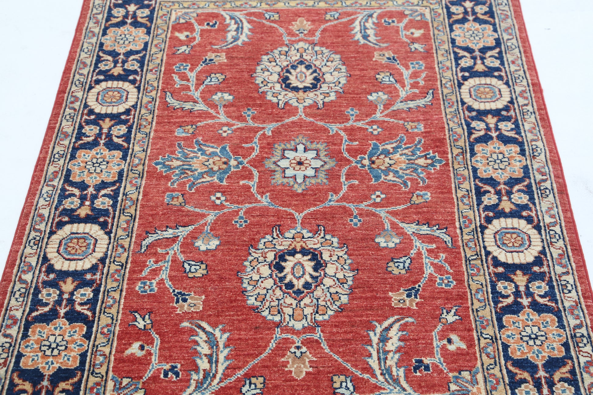 New Traditional Ziegler Hand Knotted Wool Rug - 3'1'' x 4'10'' 3' 1" x 4' 10" (94 x 147) / Red / Wool