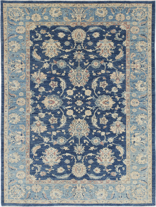 New Traditional Ziegler Hand Knotted Wool Rug - 5'9'' x 8'0'' 5' 9" x 8' 0" (175 x 244) / Blue / Wool