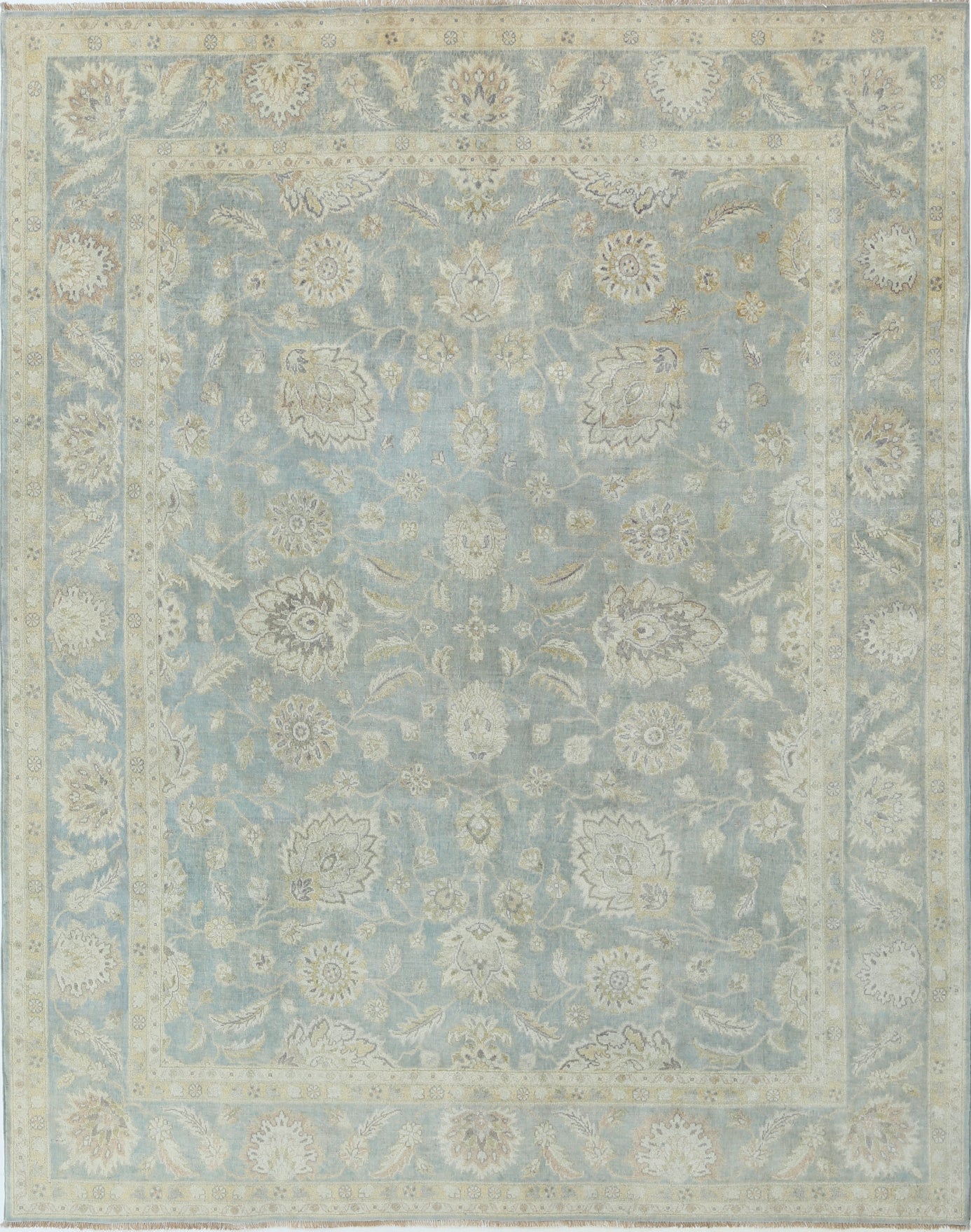 New Traditional Ziegler Hand Knotted Wool Rug - 7'11'' x 9'10'' 7' 11" x 9' 10" (241 x 300) / Ivory / Wool