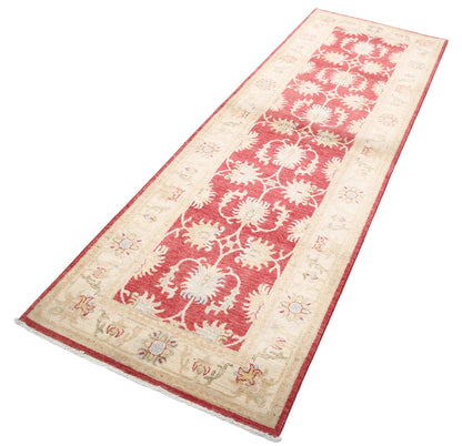 New Traditional Ziegler Hand Knotted Wool Rug - 2'7'' x 8'2'' 2' 7" x 8' 2" (79 x 249) / Red / Wool