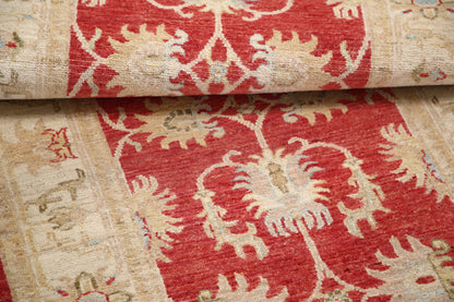 New Traditional Ziegler Hand Knotted Wool Rug - 2'7'' x 8'2'' 2' 7" x 8' 2" (79 x 249) / Red / Wool