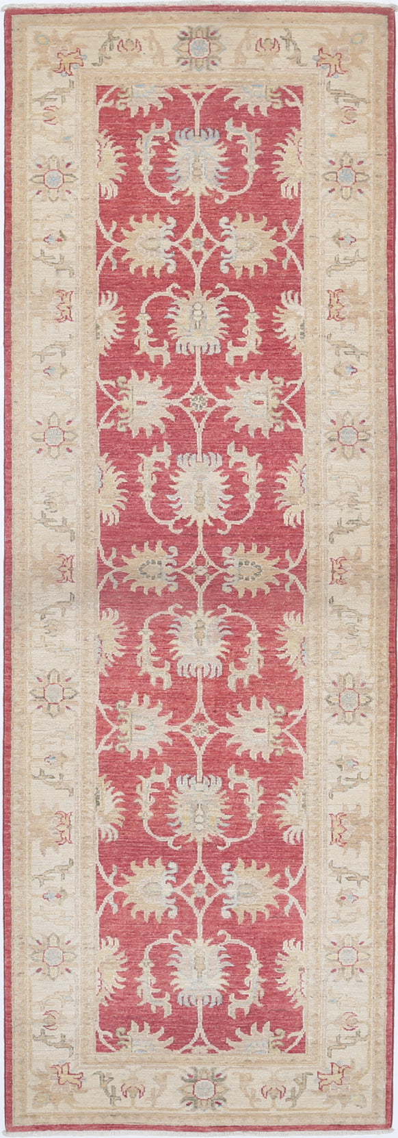 New Traditional Ziegler Hand Knotted Wool Rug - 2'7'' x 8'2'' 2' 7" x 8' 2" (79 x 249) / Red / Wool