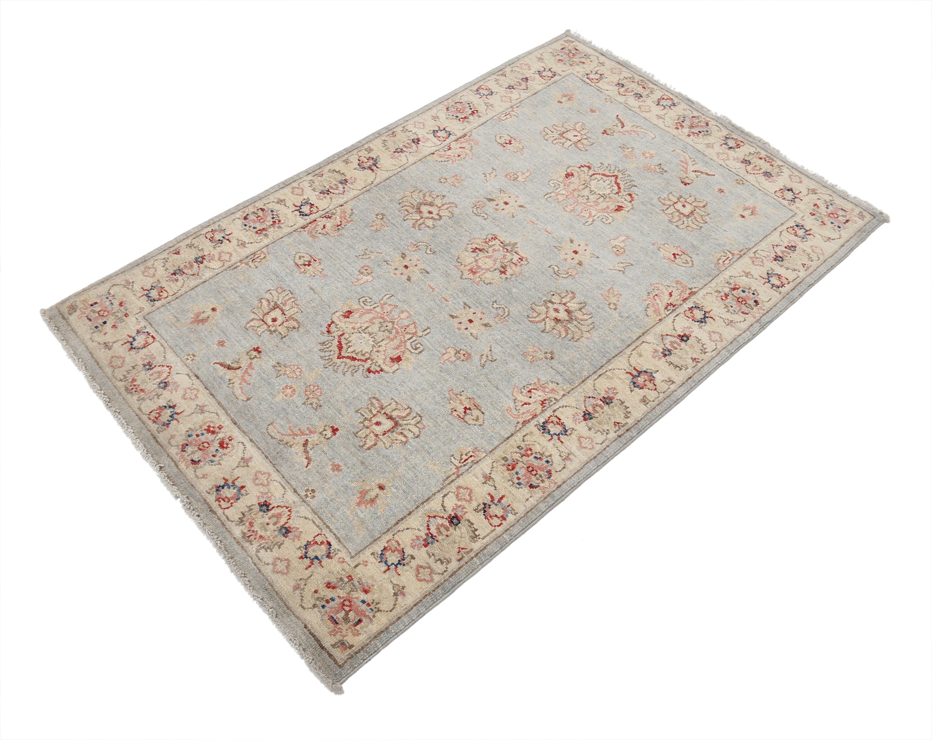 New Traditional Ziegler Hand Knotted Wool Rug - 2'11'' x 4'8'' 2' 11" x 4' 8" (89 x 142) / Blue / Wool