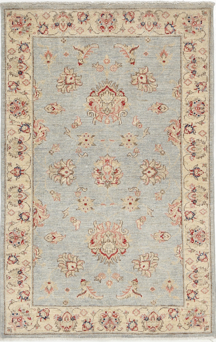 New Traditional Ziegler Hand Knotted Wool Rug - 2'11'' x 4'8'' 2' 11" x 4' 8" (89 x 142) / Blue / Wool