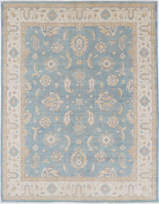 New Tribal Kazak Hand Knotted Wool Rug - 8'0'' x 10'2'' 8' 0" x 10' 2" (244 x 310) / Blue / Wool